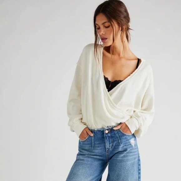 Free People Anyway Tee in Gardenia NWT - Picture 3 of 8